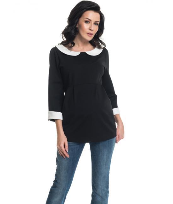 Blouse Claudie noire-Haut manches longues-Tale Me