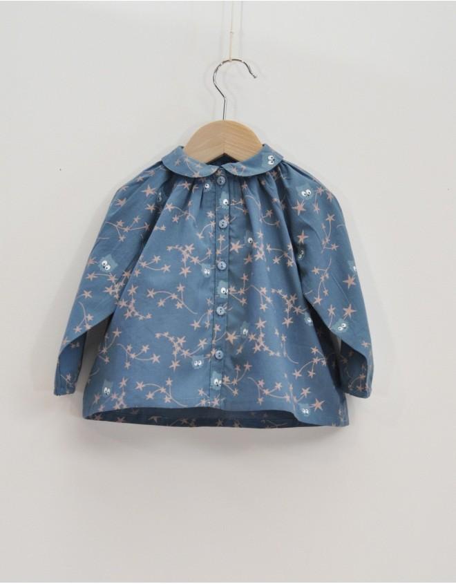 Blouse Etoiles bleu pan-Blouse-Tale Me