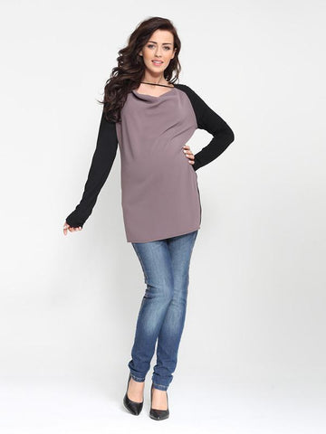 Blouse Geli Beige-Haut manches longues-Tale Me