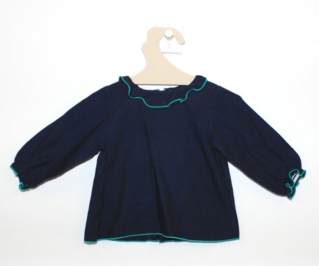 Blouse Jeanne Bleu Marine-Blouse-Tale Me