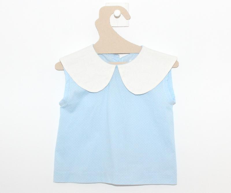 Blouse Lavande Bleue à Pois-Blouse-Tale Me