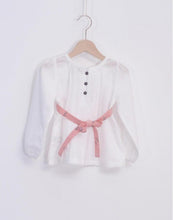 Blouse Ruban Rose "Aiguilles"-Blouse-Tale Me