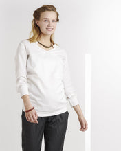 Chemisier Amandine Blanc-Haut manches longues-Tale Me