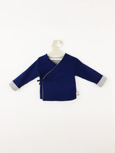 Gilet Cache-cœur Bleu Réversible en Gris-Gilet-Tale Me