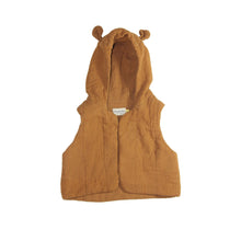 Gilet sans manche à capuche brun-Gilet-Tale Me