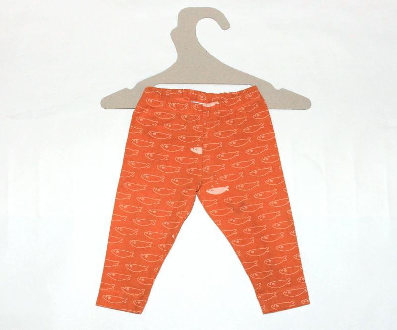 Legging Orange Motif Poisson-Pantalon-Tale Me