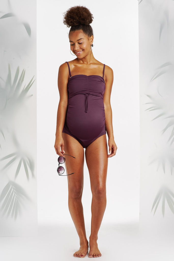 Maillot Une Pièce Allaitement Cassis-Maillot de bain-Tale Me