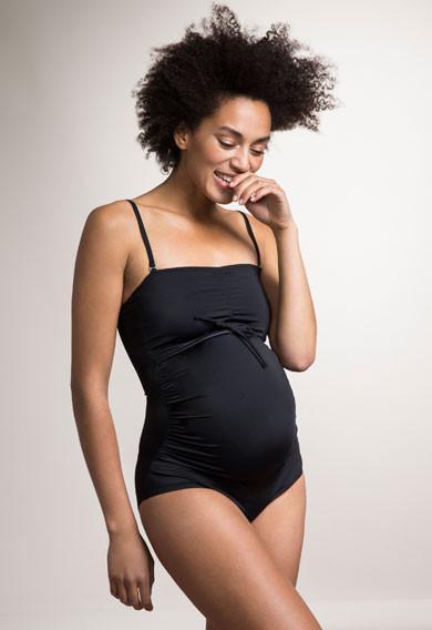 Maillot Une Pièce Allaitement Noir-Maillot de bain-Tale Me