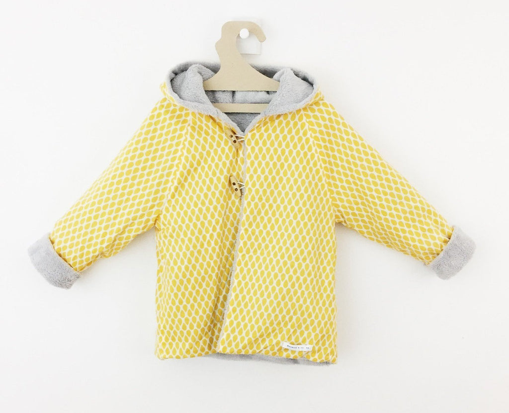 Manteau Réversible Goutte Jaune 100% Bio-Manteau-Tale Me