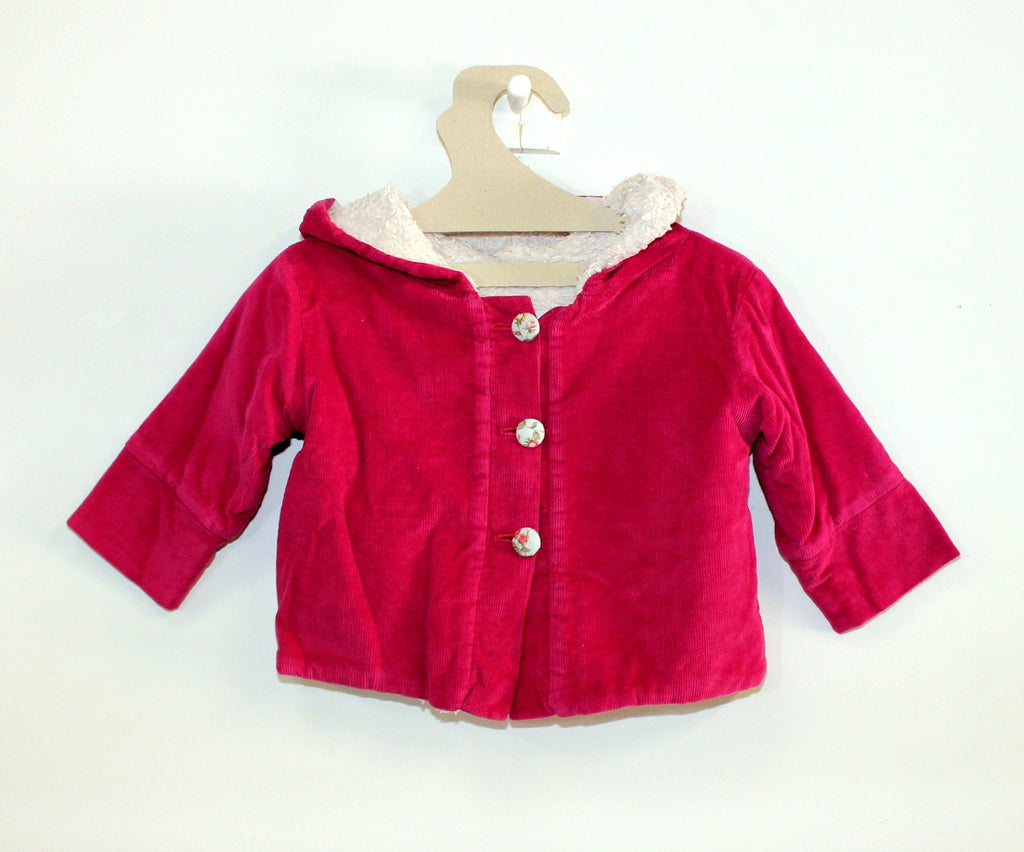 Manteau Tout Doux en Velours Framboise-Manteau-Tale Me