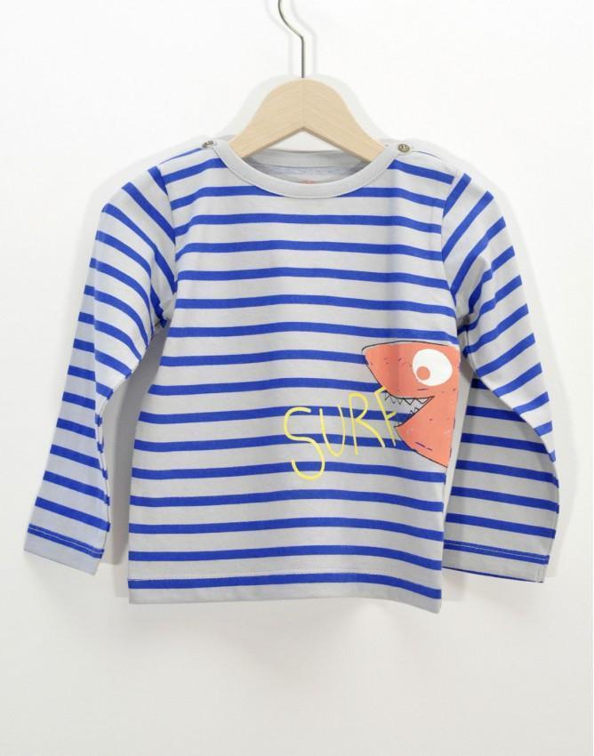 Marinière Requin-T-shirt manches longues-Tale Me