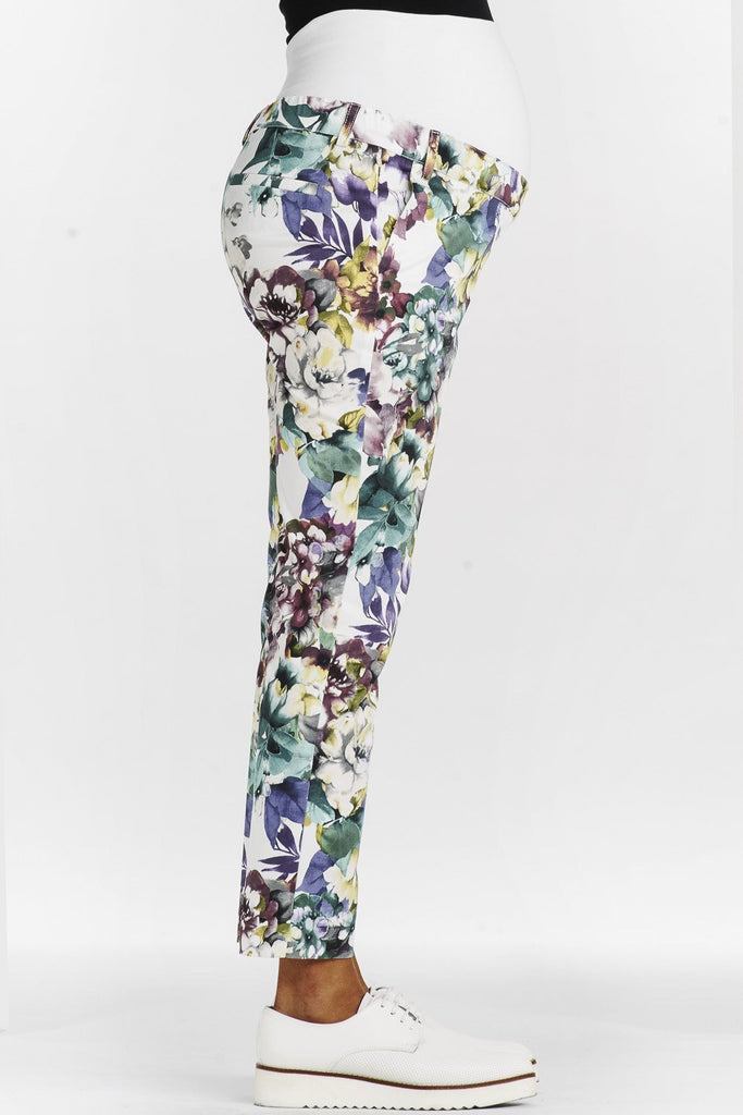 Pantalon Coupe Droite Fleuri-Pantalon-Tale Me