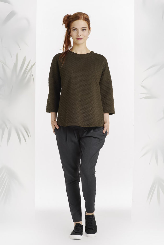 Pantalon Coupe Droite Gris-Pantalon-Tale Me