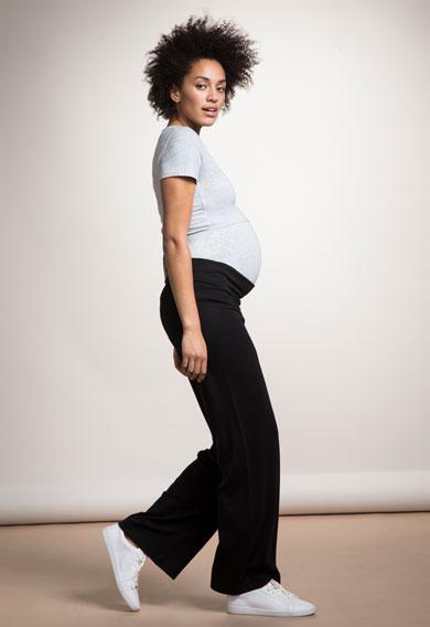 Pantalon coupe droite OONO Noir-Pantalon-Tale Me