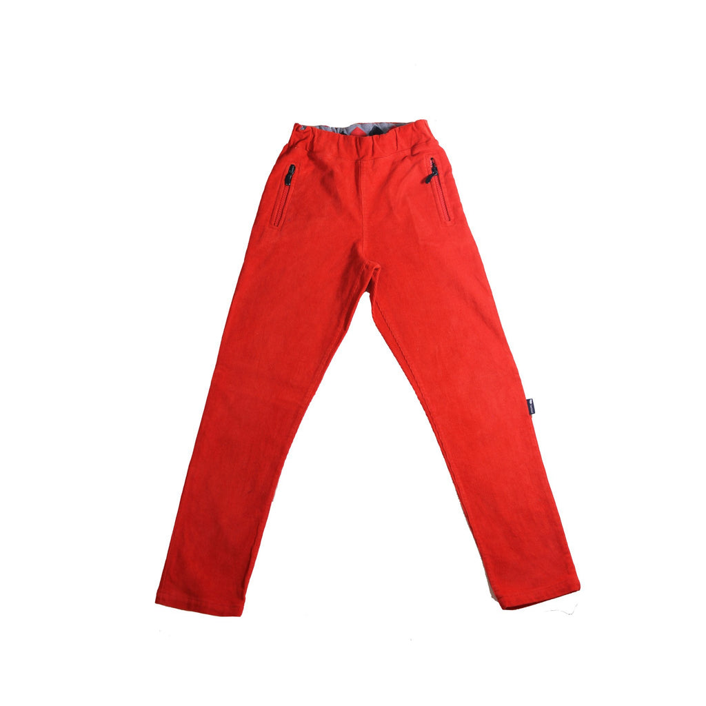 Pantalon en Velours Rouge-Pantalon-Tale Me