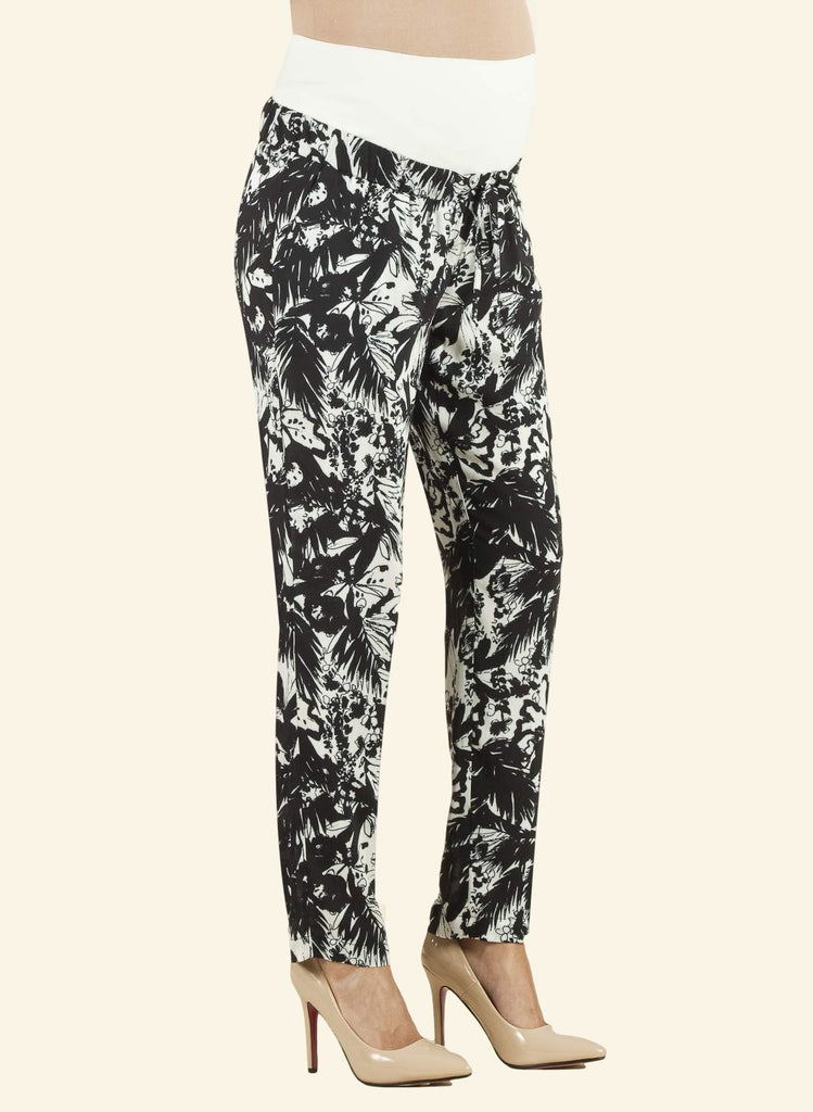 Pantalon Imprimé Fleuri rouge-Pantalon-Tale Me