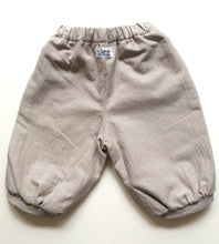 Pantalon Oeillet Rayé Brun et Blanc-Pantalon-Tale Me