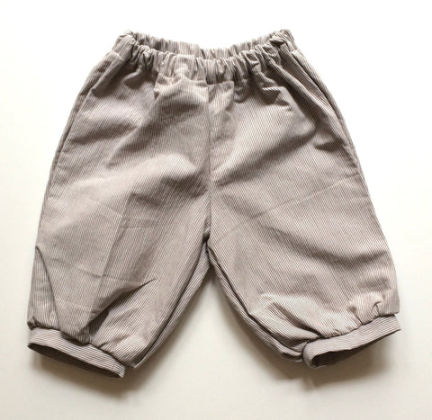 Pantalon Oeillet Rayé Brun et Blanc-Pantalon-Tale Me