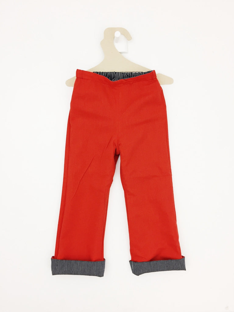 Pantalon Rouge ou Rayures Réversible-Pantalon-Tale Me