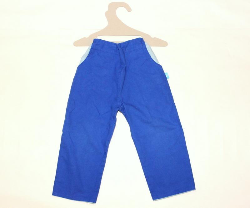 Pantalon Trapeze Bleu Profond-Pantalon-Tale Me