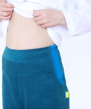 Pantalon Trapeze Bleu Velours-Pantalon-Tale Me