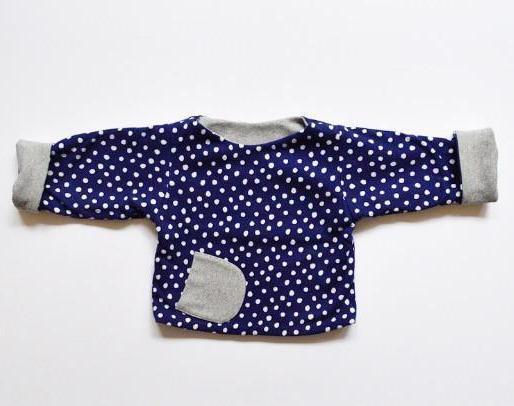 Pull Bleu à Pois Réversible-Pull-Tale Me