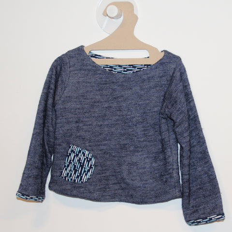 Pull Bleu à Poissons Réversible-Pull-Tale Me