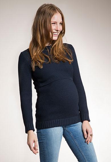 Pull Ellen Grossesse et Allaitement Bleu Nuit-Pull-Tale Me