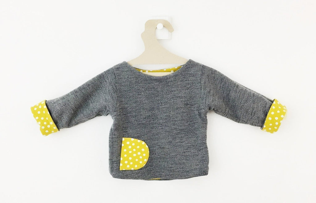 Pull Jaune à Pois Réversible-Pull-Tale Me