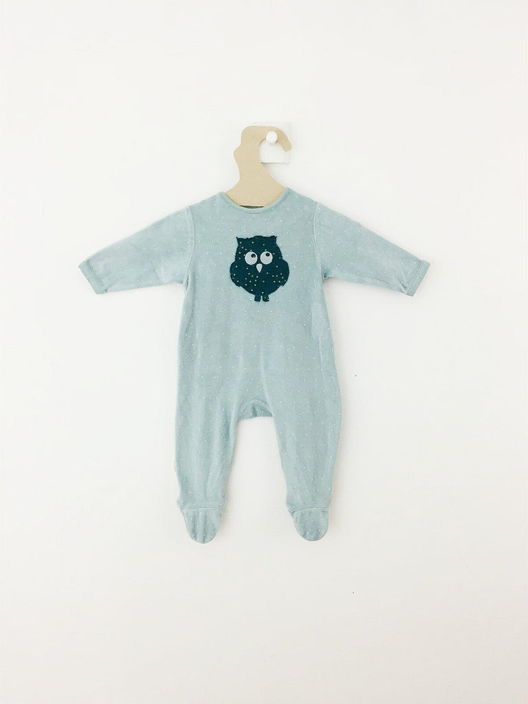Pyjama Grenouillère Hibou Bleu-Grenouillère-Tale Me