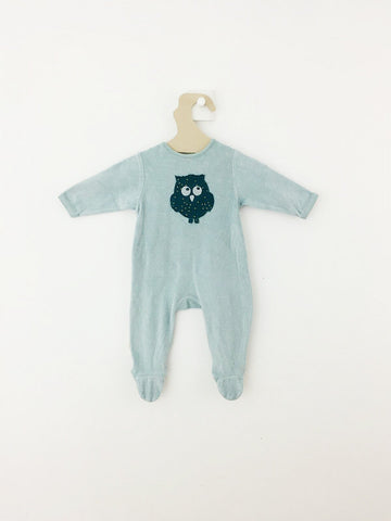 Pyjama Grenouillère Hibou Bleu-Grenouillère-Tale Me