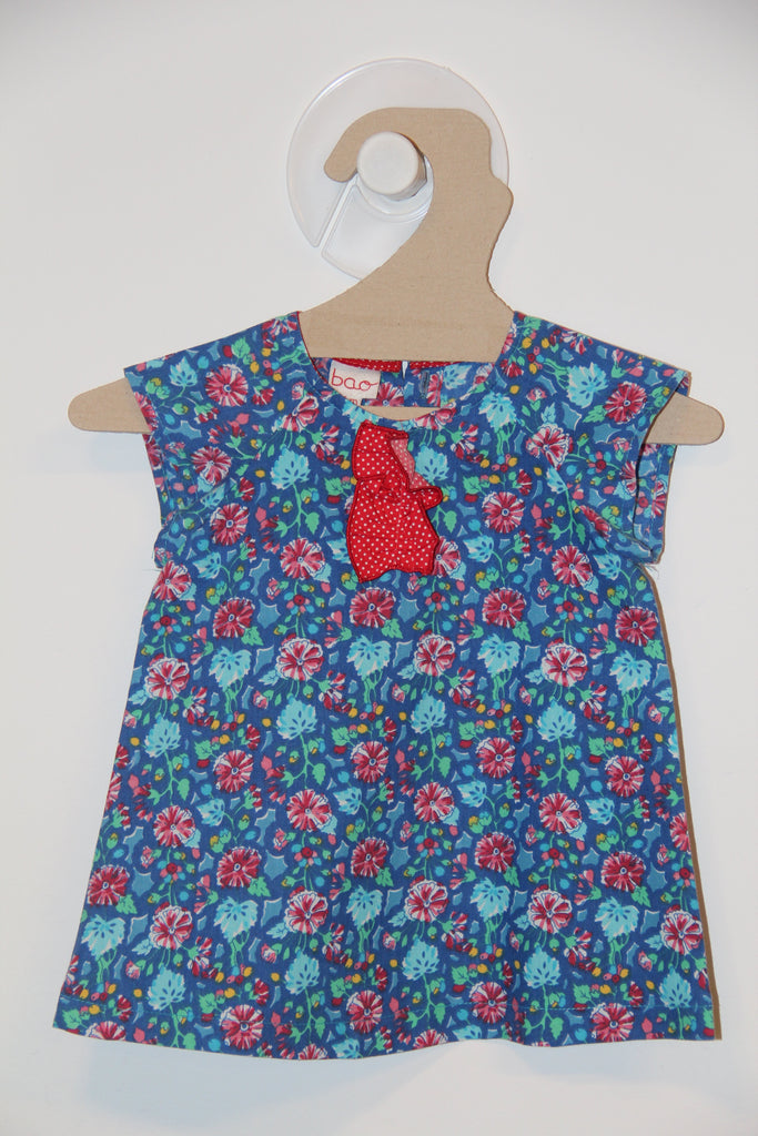 Robe Bleue à Fleurs Rose-Robe-Tale Me