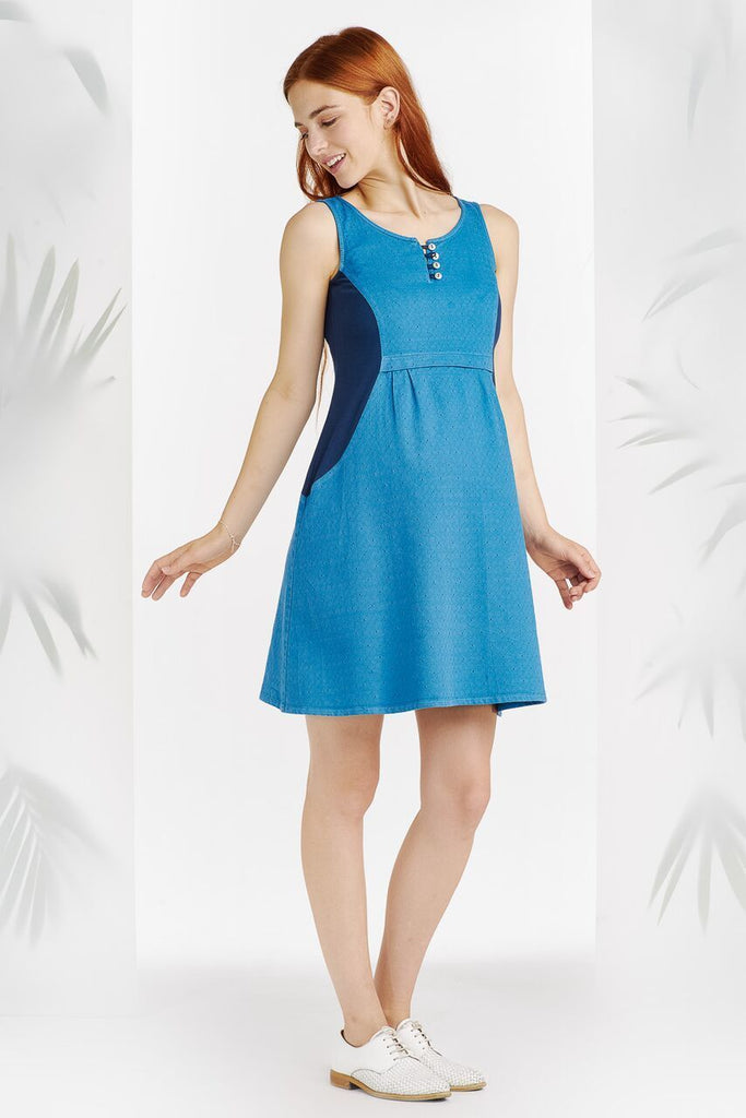 Robe Capri Bleue-Robe-Tale Me