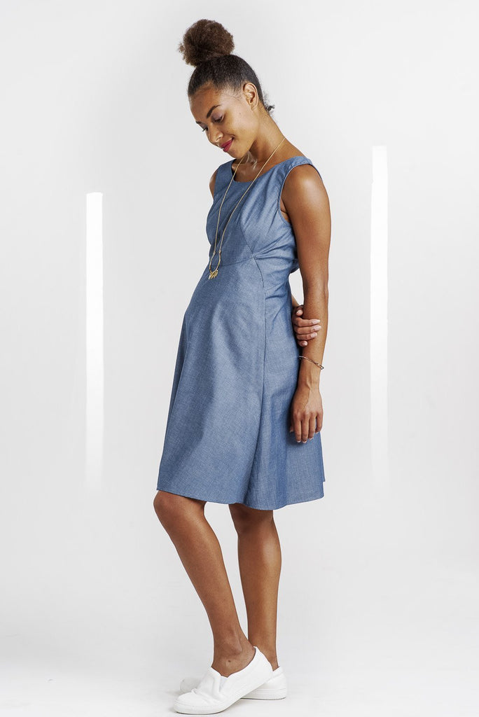 Robe Chambray Bleue-Robe-Tale Me