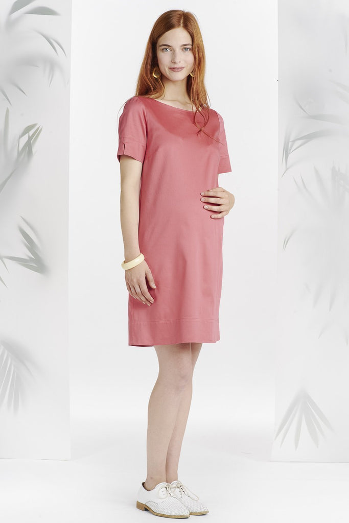 Robe Droite Corail Avec Noeud Dos-Robe-Tale Me
