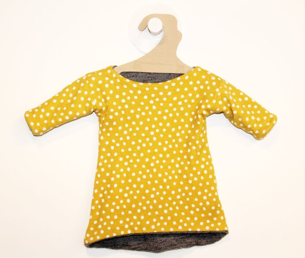 Robe Jaune à Pois Réversible Gris-Robe-Tale Me