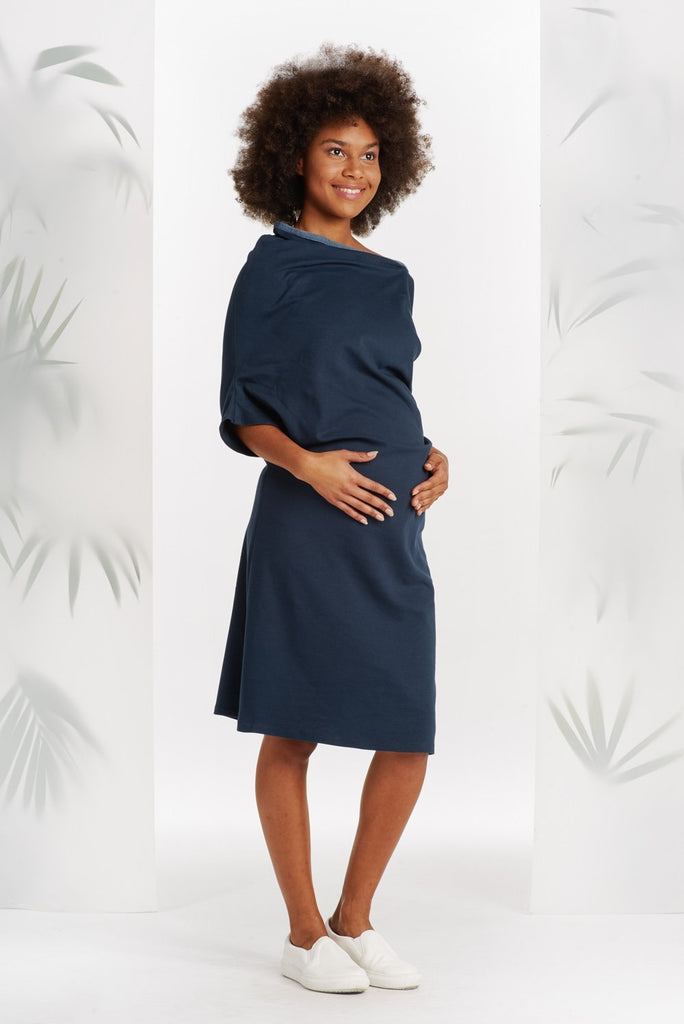 Robe Klainod Bleue avec Liseré Vert-Robe-Tale Me