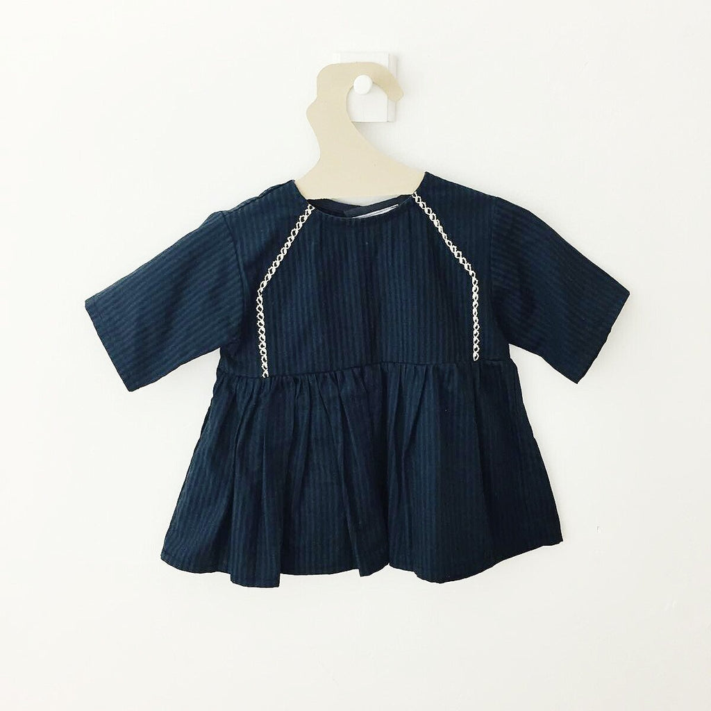 Robe Lignée Bleu Nuit-Robe-Tale Me