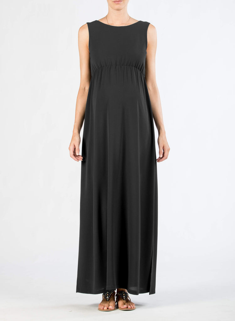 Robe Longue Noire tressée-Robe-Tale Me