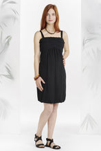 Robe Noir Décolleté Plissé-Robe-Tale Me