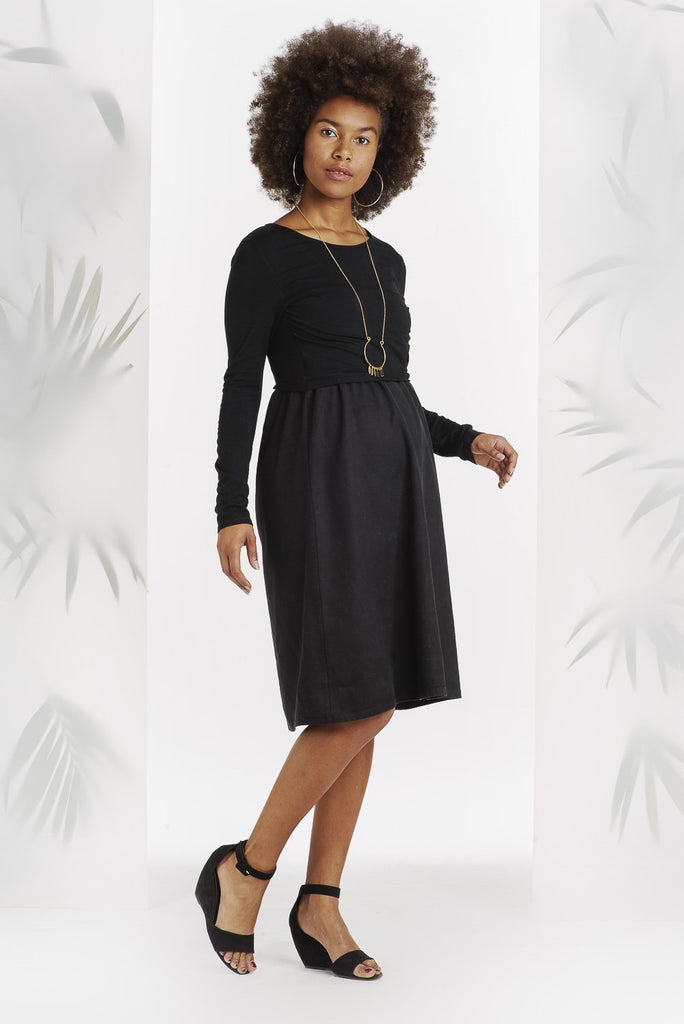 Robe Noire bimatière-Robe-Tale Me