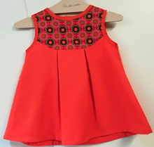 Robe orange à fleurs-Robe-Tale Me