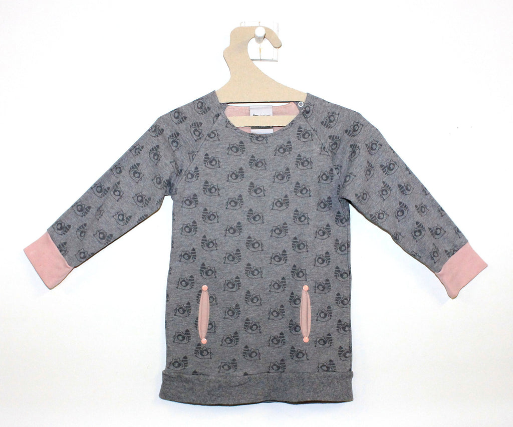 Robe Pull Raton Laveur Rose/Gris-Robe-Tale Me