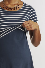 Robe Simone Wide Rayée Bleu/Blanc-Robe-Tale Me