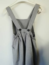 Robe-tablier grise-blanche-Robe-Tale Me