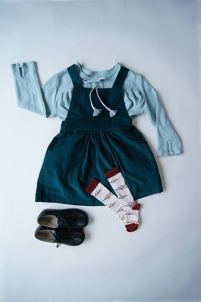 Robe Tablier Vert Foncé-Robe-Tale Me