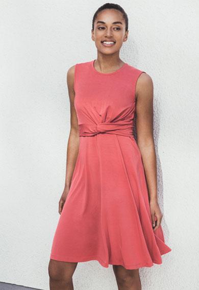 Robe twist corail-Haut manches courtes-Tale Me