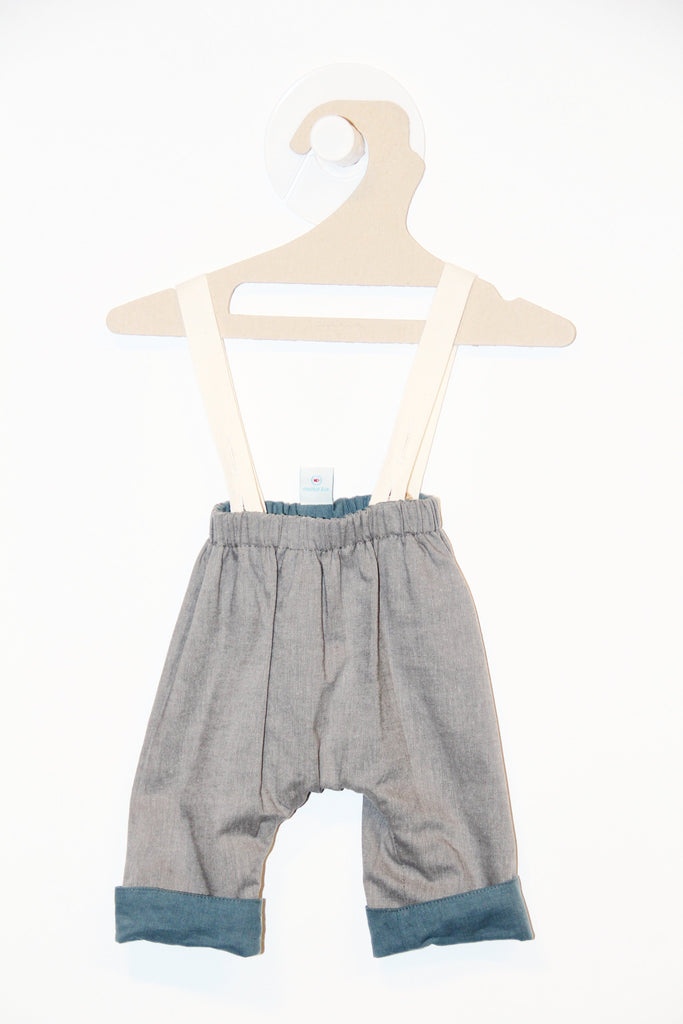 Salopette BOB Réversible Bleu-Gris-Salopette-Tale Me