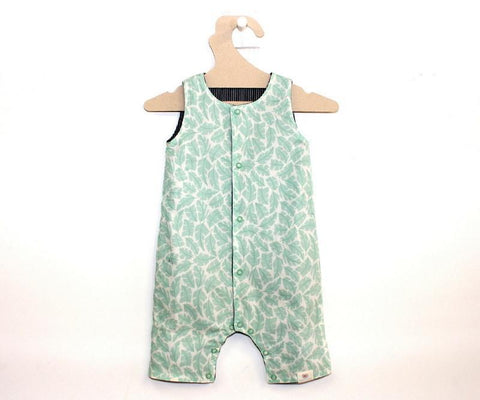 Salopette Réversible Feuilles Vert-Salopette-Tale Me