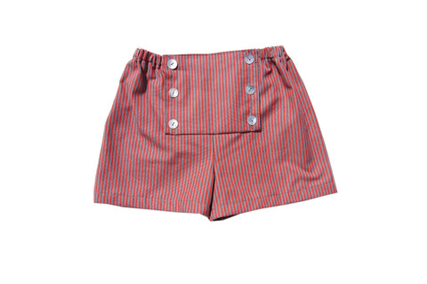Short Clotaire rayé rouge-Short-Tale Me